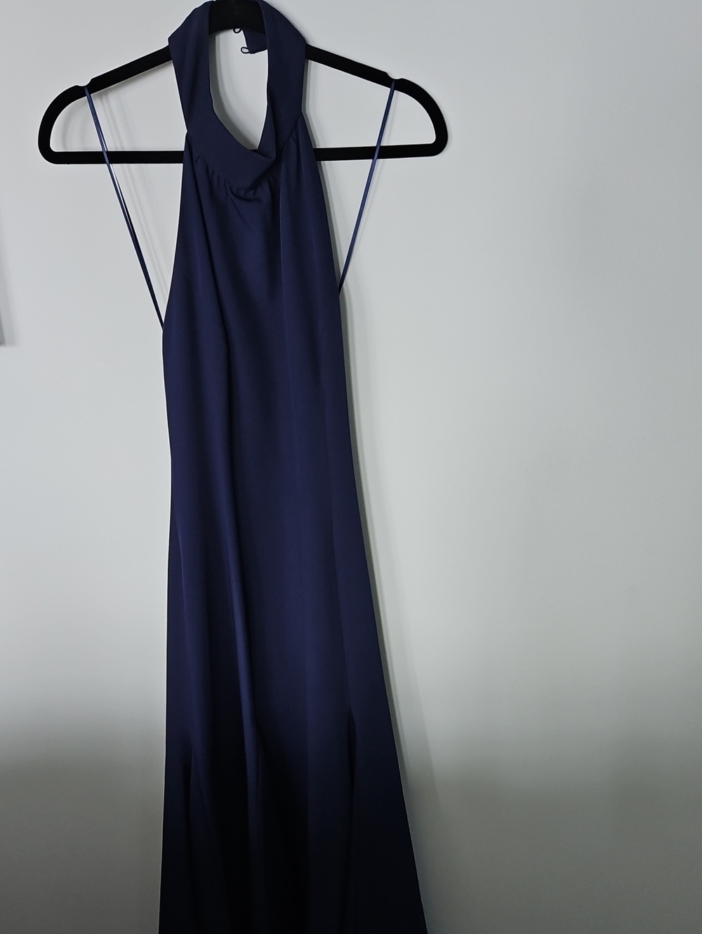 Milly Midnight Navy Halter Maxi Dress